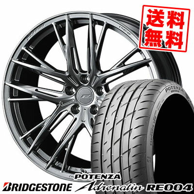 225/40R19 93W BRIDGESTONE ブリヂストン POTENZA Adrenalin RE004 ポテンザ アドレリン RE004 F ZERO FZ-5 エフゼロ FZ-5 サマータイヤホイール4本セット