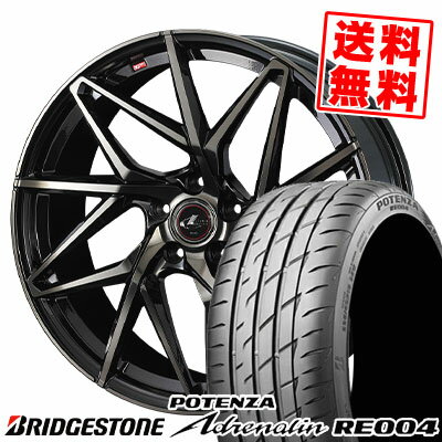 215/55R16 97W BRIDGESTONE ブリヂストン POTENZA Adrenalin RE004 ポテンザ アドレリン RE004 LEONIS IT レオニス IT サマータイヤホイール4本セット