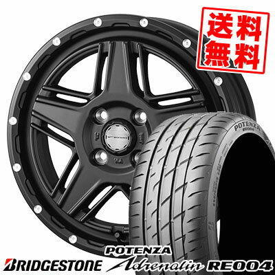 165/50R15 73V BRIDGESTONE ブリヂストン POTENZA Adrenalin RE004 ポテンザ アドレリン RE004 MUDVANCE 07 マッドヴァンス07 サマータイヤホイール4本セット