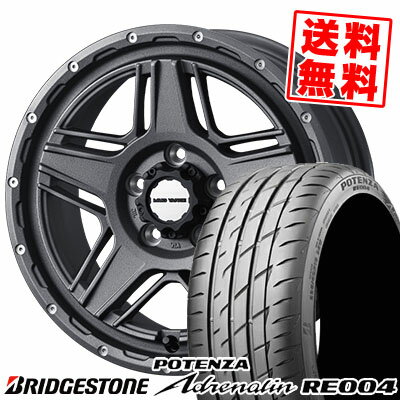 225/45R17 94W BRIDGESTONE ブリヂストン POTENZA Adrenalin RE004 ポテンザ アドレリン RE004 MUDVANCE 07 マッドヴァンス07 サマータイヤホイール4本セット