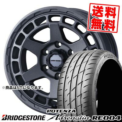 215/55R16 97W ブリヂストン POTENZA Adrenalin RE004 MUDVANCE X Type S サマータイヤホイール4本セット 【取付対象】