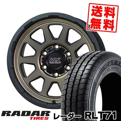 195/80R15 107/105Q レーダー Radar RLT71 MAD CROSS RANGER サマータイヤホイール4本セット for 200系ハイエース【取付対象】