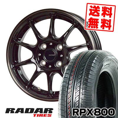 195/40R17 81W XL レーダー RPX800 G-SPEED P-07 サマータイヤホイール4本セット 【取付対象】