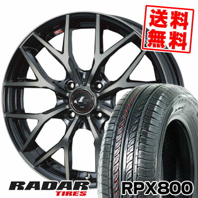 195/40R17 81W XL レーダー RPX800 weds LEONIS MX サマータイヤホイール4本セット 【取付対象】