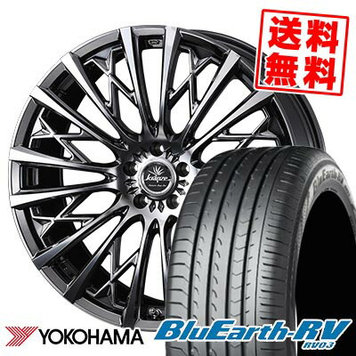 225/45R18 95W YOKOHAMA ヨコハマ BLUE EARTH RV03 WEDS kranze Schritt 855EVO ウェッズ クレンツェ シュリット 855EVO サマータイヤホイール4本セット 【取付対象】