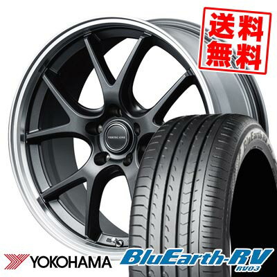 225/40R19 93W ヨコハマ BLUE EARTH RV03 VERTEC ONE EXE5 Vselection サマータイヤホイール4本セット 【取付対象】