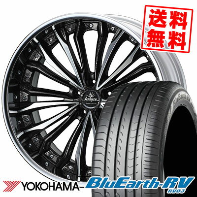 225/40R19 93W YOKOHAMA ヨコハマ BLUE EARTH RV03 ブルーアース RV03 weds Kranze Felsen ウェッズ クレンツェ フェルゼン サマータイヤホイール4本セット
