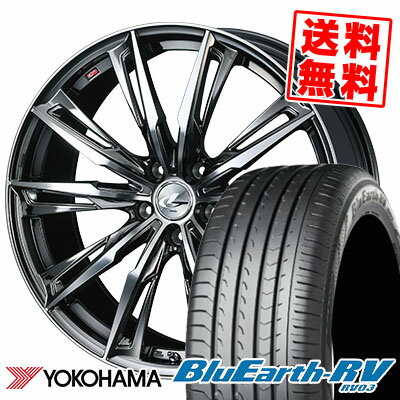 215/60R17 96H YOKOHAMA ヨコハマ BLUE EARTH RV03 ブルーアース RV03 weds LEONIS GX ウェッズ レオニス GX サマータイヤホイール4本セット