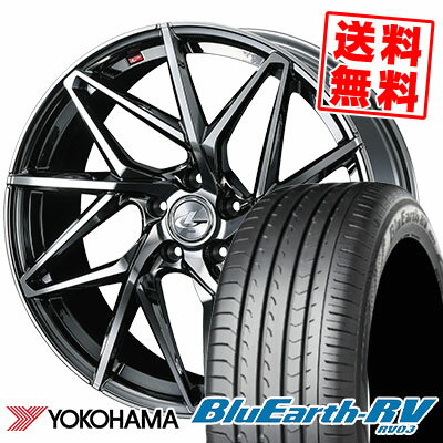 215/45R17 91W ヨコハマ BLUE EARTH RV03 LEONIS IT サマータイヤホイール4本セット 【取付対象】