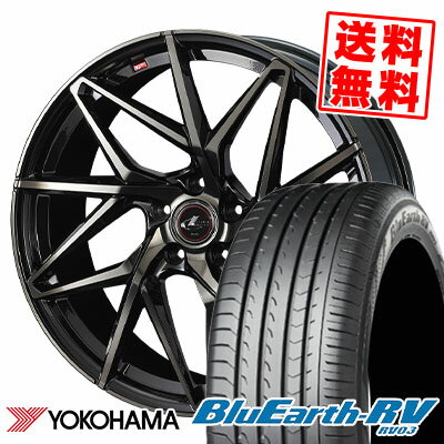 215/45R18 93W YOKOHAMA ヨコハマ BLUE EARTH RV03 ブルーアース RV03 LEONIS IT レオニス IT サマータイヤホイール4本セット