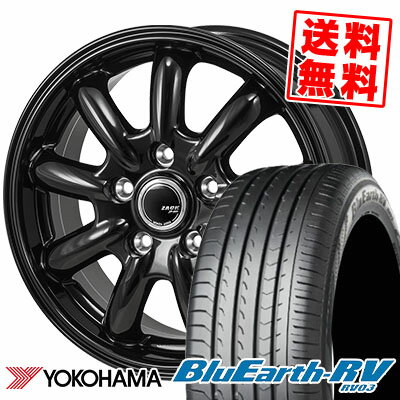 205/55R16 91W ヨコハマ BLUE EARTH RV03 ZACK JP-209 サマータイヤホイール4本セット 【取付対象】