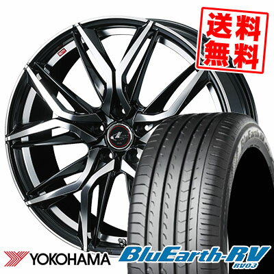 205/55R16 91W ヨコハマ BLUE EARTH RV03 LEONIS LM サマータイヤホイール4本セット 【取付対象】