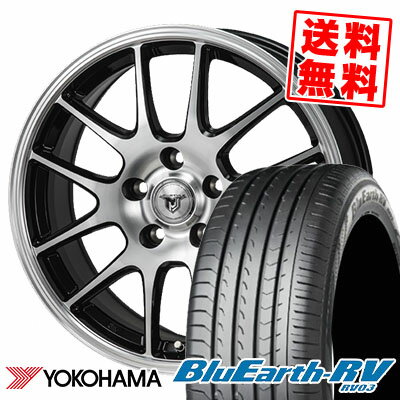 205/55R16 91W ヨコハマ BLUE EARTH RV03 JP STYLE MJ02 サマータイヤホイール4本セット 【取付対象】