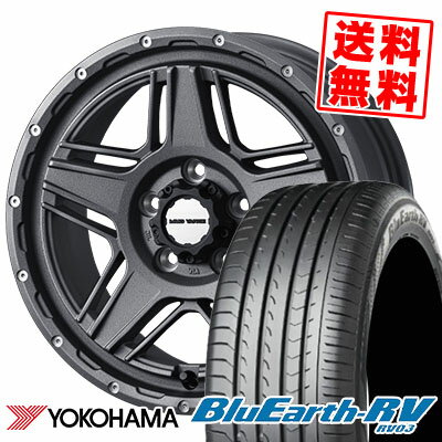 215/45R17 91W ヨコハマ BLUE EARTH RV03 MUDVANCE 07 サマータイヤホイール4本セット 【取付対象】