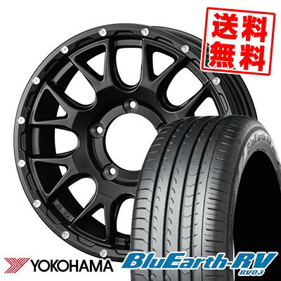 205/55R16 91W YOKOHAMA ヨコハマ BLUE EARTH RV03 MUDVANCE 08 マッドヴァンス08 サマータイヤホイール4本セット 【取付対象】