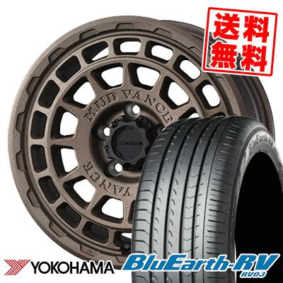 195/60R16 89V ヨコハマ BLUE EARTH RV03 MUDVANCE X Type F サマータイヤホイール4本セット 【取付対象】