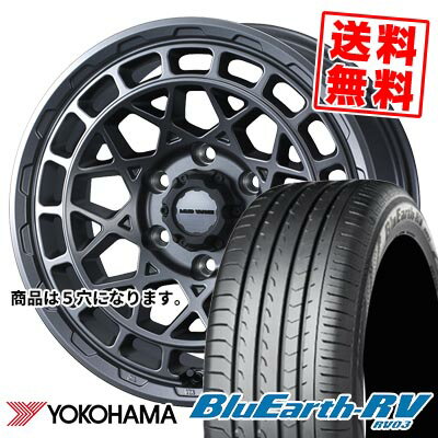 215/45R17 91W ヨコハマ BLUE EARTH RV03 MUDVANCE X Type M サマータイヤホイール4本セット 【取付対象】