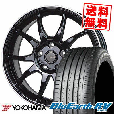 205/55R16 91W ヨコハマ BLUE EARTH RV03 G-SPEED P-06 サマータイヤホイール4本セット 【取付対象】