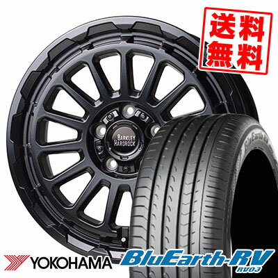 205/55R16 91W ヨコハマ BLUE EARTH RV03 BARKLEY HARDROCK RIZARD サマータイヤホイール4本セット 【取付対象】