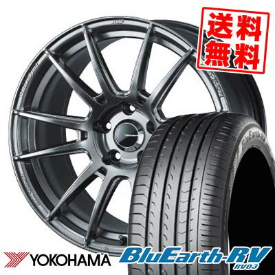 215/50R17 95V ヨコハマ BLUE EARTH RV03 WedsSport SA-62R サマータイヤホイール4本セット 【取付対象】