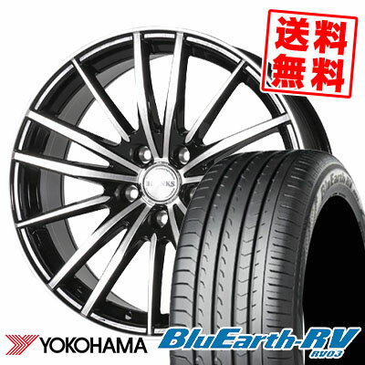 215/50R17 95V YOKOHAMA ヨコハマ BLUE EARTH RV03 ブルーアース RV03 BLONKS TB-06 ブロンクス TB-06 サマータイヤホイール4本セット