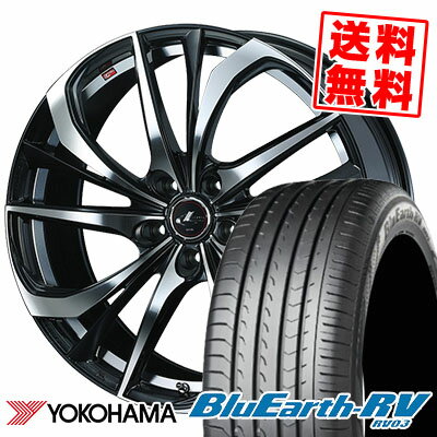 215/55R17 94V YOKOHAMA ヨコハマ BLUE EARTH RV03 ブルーアース RV03 weds LEONIS TE ウェッズ レオニス TE サマータイヤホイール4本セット