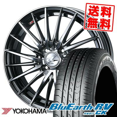 175/55R15 77V ヨコハマ BLUE EARTH RV03 CK LEONIS FR サマータイヤホイール4本セット 【取付対象】