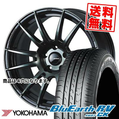 165/55R15 75V ヨコハマ BLUE EARTH RV03 CK WedsSport SA-62R サマータイヤホイール4本セット 【取付対象】