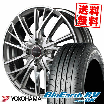 165/60R14 75H YOKOHAMA ヨコハマ BLUE EARTH RV03 CK ブルーアース RV03 CK VERTEC ONE VULTURE ヴァーテック ワン ヴァルチャー サマータイヤホイール4本セット