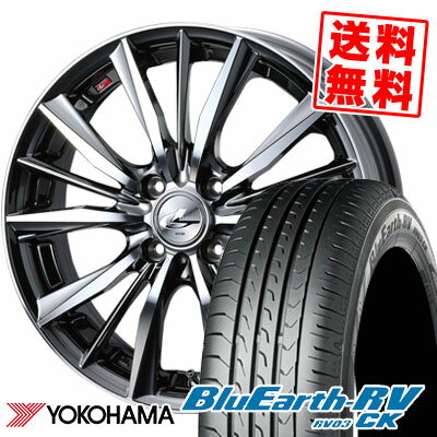 155/65R14 75H YOKOHAMA ヨコハマ BLUE EARTH RV03 CK ブルーアース RV03 CK weds LEONIS VX ウエッズ レオニス VX サマータイヤホイール4本セット