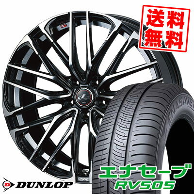 245/45R19 98W ダンロップ ENASAVE RV505 WEDS LEONIS SK サマータイヤホイール4本セット 【取付対象】