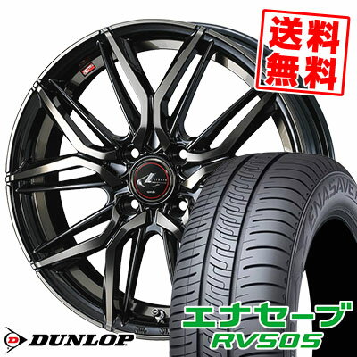 185/60R15 84H ダンロップ ENASAVE RV505 LEONIS LM サマータイヤホイール4本セット 【取付対象】