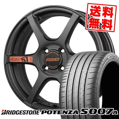 205/40R17 84Y XL ブリヂストン POTENZA S007A gramLIGHTS 57C6 SPEC D サマータイヤホイール4本セット 【取付対象】