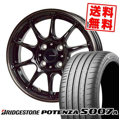 205/40R17 84Y XL BRIDGESTONE ブリヂストン POTENZA S007A G-SPEED P-07 Gスピード P-07 サマータイヤホイール4本セット 【取付対象】
