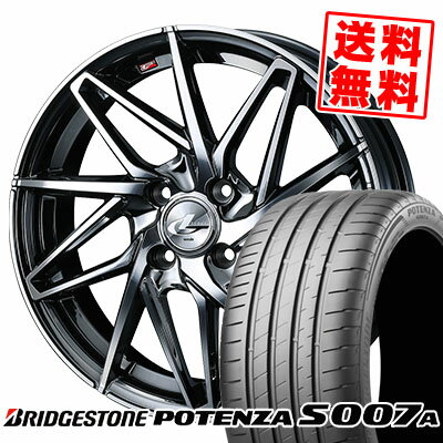 205/40R17 84Y XL BRIDGESTONE ブリヂストン POTENZA S007A ポテンザ S007A LEONIS IT レオニス IT サマータイヤホイール4本セット