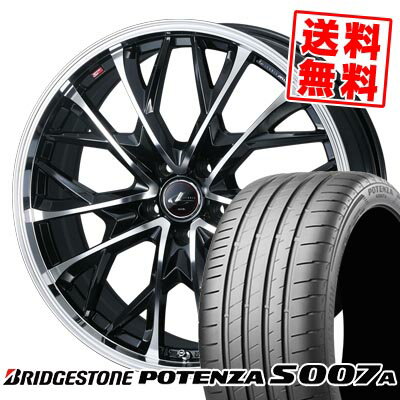 245/40R20 99Y XL ブリヂストン POTENZA S007A LEONIS MV サマータイヤホイール4本セット 【取付対象】