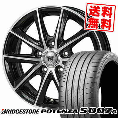 205/55R16 94W XL BRIDGESTONE ブリヂストン POTENZA S007A ポテンザ S007A JP STYLE MJ01 JPスタイル MJ01 サマータイヤホイール4本セット