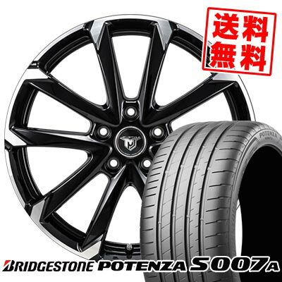 215/40R18 89Y XL BRIDGESTONE ブリヂストン POTENZA S007A JP STYLE MJ-V ジェイピースタイル MJ-V サマータイヤホイール4本セット 【取付対象】