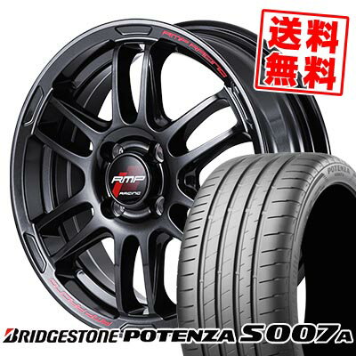 205/40R17 84Y XL BRIDGESTONE ブリヂストン POTENZA S007A RMP RACING R26 RMPレーシング R26 サマータイヤホイール4本セット 【取付対象】
