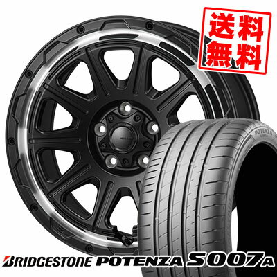 205/55R16 94W XL BRIDGESTONE ブリヂストン POTENZA S007A ポテンザ S007A HI-BLOCK REGULES ハイブロック レグルス サマータイヤホイール4本セット