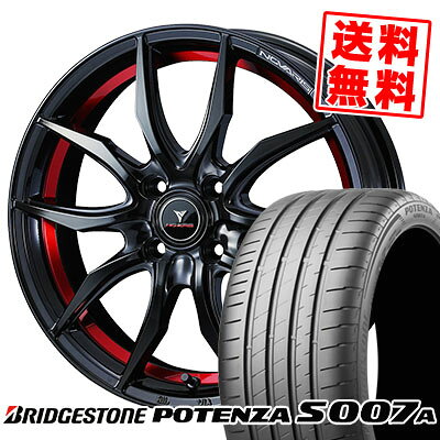205/40R17 84Y XL BRIDGESTONE ブリヂストン POTENZA S007A ポテンザ S007A WEDS NOVARIS ROHGUE VF ウェッズ ノヴァリス ローグ VF サマータイヤホイール4本セット