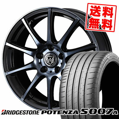 205/50R17 93Y XL BRIDGESTONE ブリヂストン POTENZA S007A ポテンザ S007A RIZLEY KC ライツレーKC サマータイヤホイール4本セット