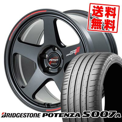 215/40R18 89Y XL ブリヂストン POTENZA S007A RMP RACING TR50 サマータイヤホイール4本セット 【取付対象】