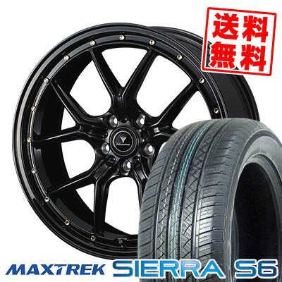 235/60R18 103H マックストレック SIERRA S6 NOVARIS ASSETE S1 サマータイヤホイール4本セット 【取付対象】