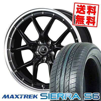 235/60R18 103H マックストレック SIERRA S6 NOVARIS ASSETE S1 サマータイヤホイール4本セット 【取付対象】