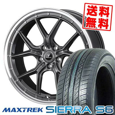 235/60R18 103H マックストレック SIERRA S6 NOVARIS ASSETE S1 サマータイヤホイール4本セット 【取付対象】