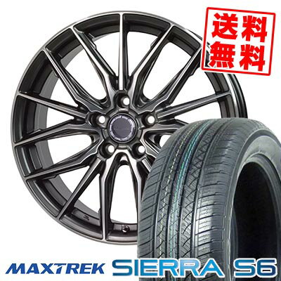 235/60R18 103H マックストレック SIERRA S6 Precious AST M4 サマータイヤホイール4本セット 【取付対象】