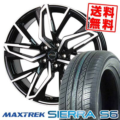 235/60R18 103H マックストレック SIERRA S6 Chronus CH-112 サマータイヤホイール4本セット 【取付対象】