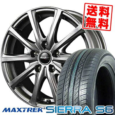 235/60R18 103H マックストレック SIERRA S6 EuroSpeed V25 サマータイヤホイール4本セット 【取付対象】