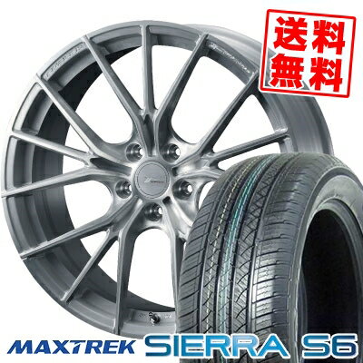 235/60R18 103H マックストレック SIERRA S6 WEDS F ZERO FZ-1 サマータイヤホイール4本セット 【取付対象】